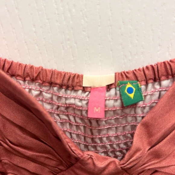 NWT FARM Rio Floral Pink and Yellow Mini Dress Size M - Picture 5 of 8